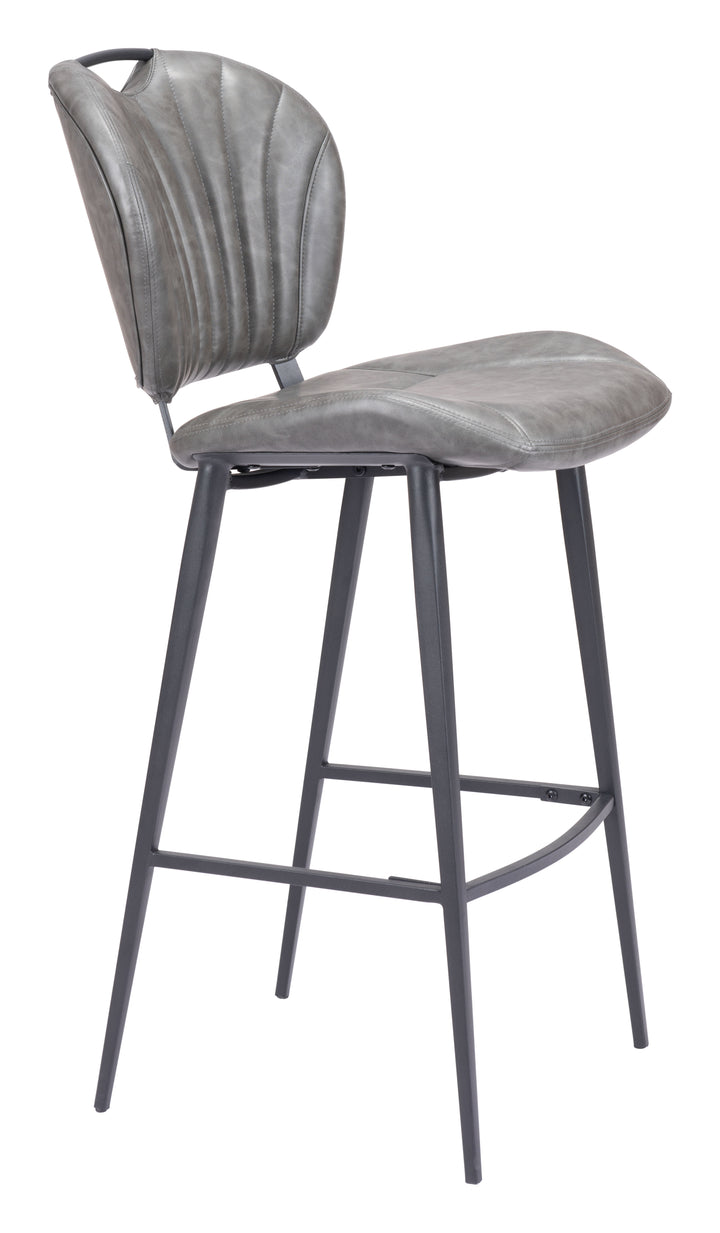 Zuo Terrence Barstool Vintage Gray