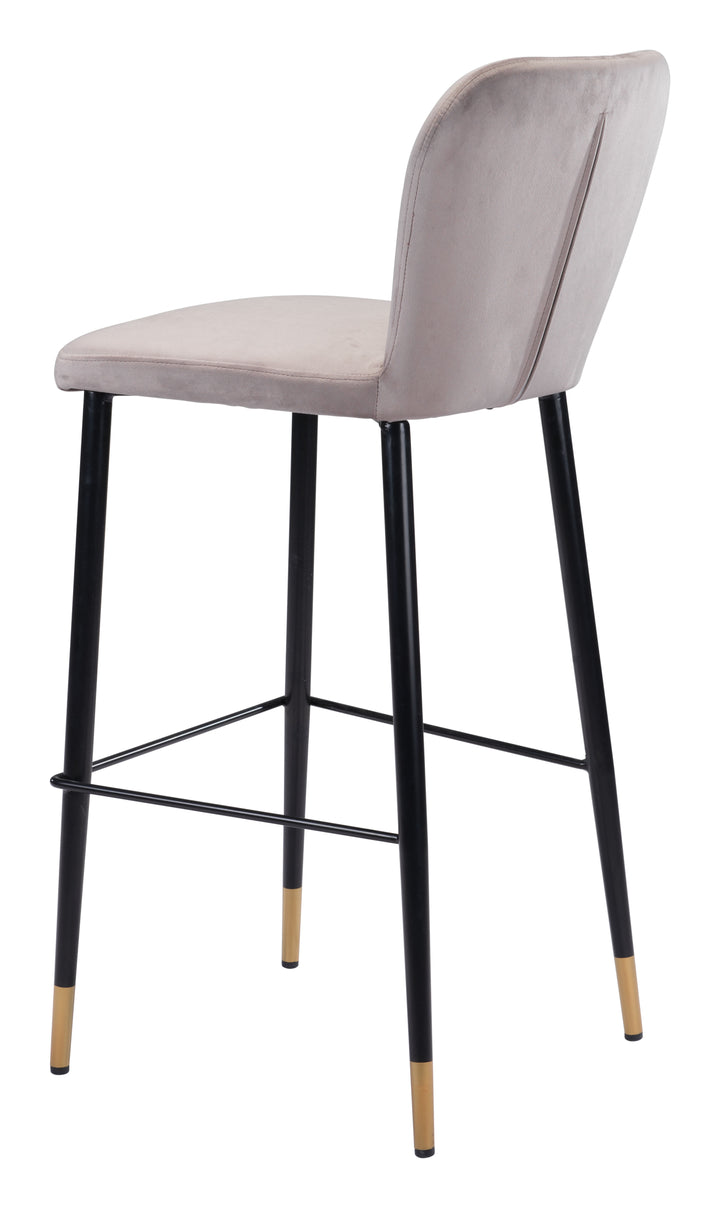 Zuo Manchester Barstool (Set of 2) Gray