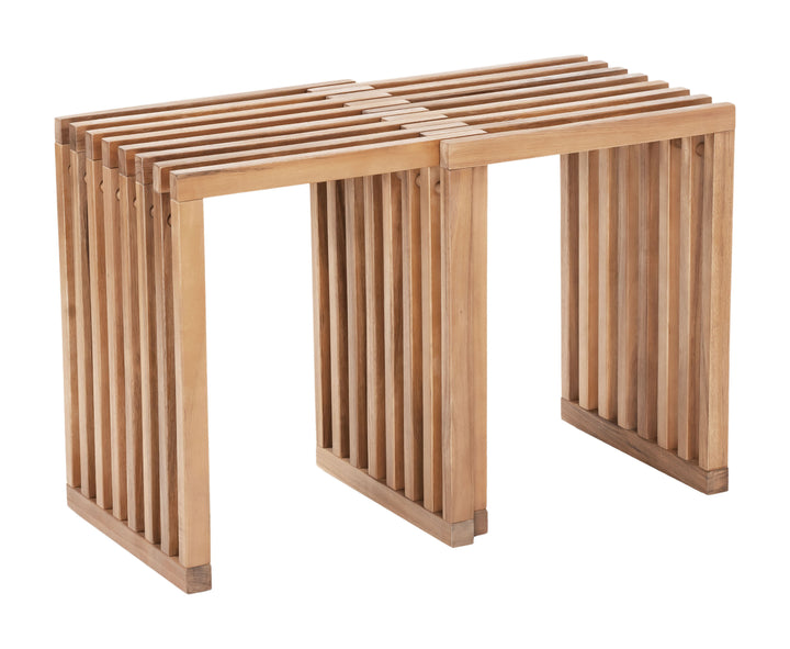 Zuo Riviera Extendable Stool (Set of 2) Natural