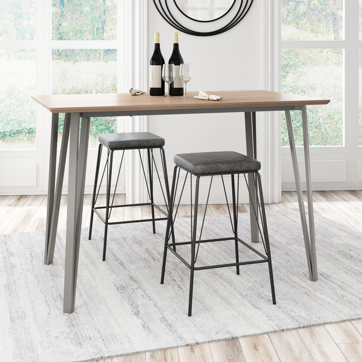 Zuo Samuel Counter Stool (Set of 2) Vintage Black