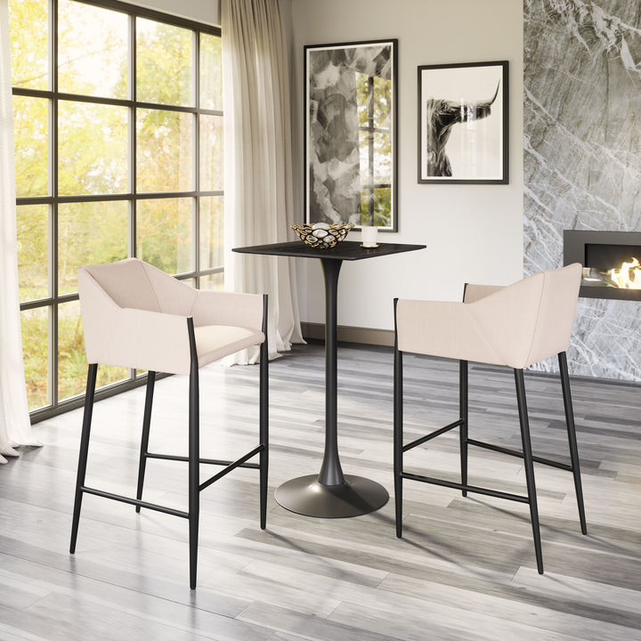 Zuo Andover Barstool Beige