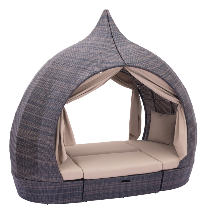 Zuo Majorca Daybed Brown & Beige