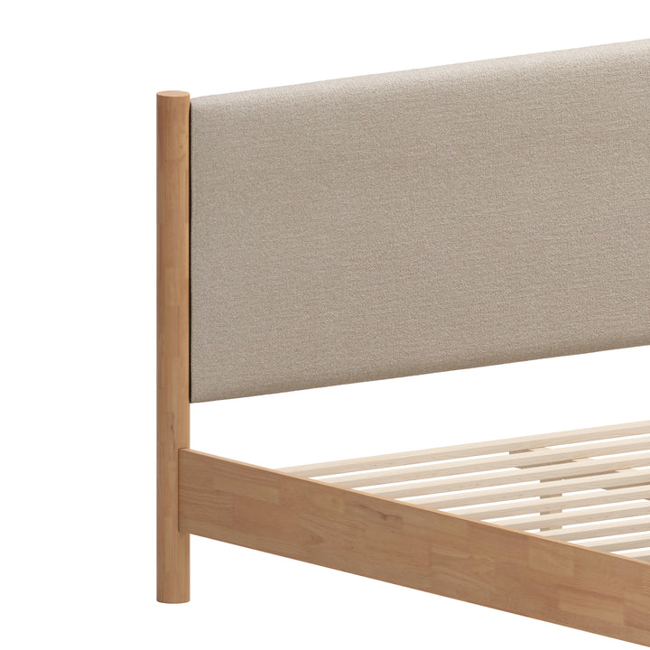 Zuo Hadi King Bed Beige & Natural