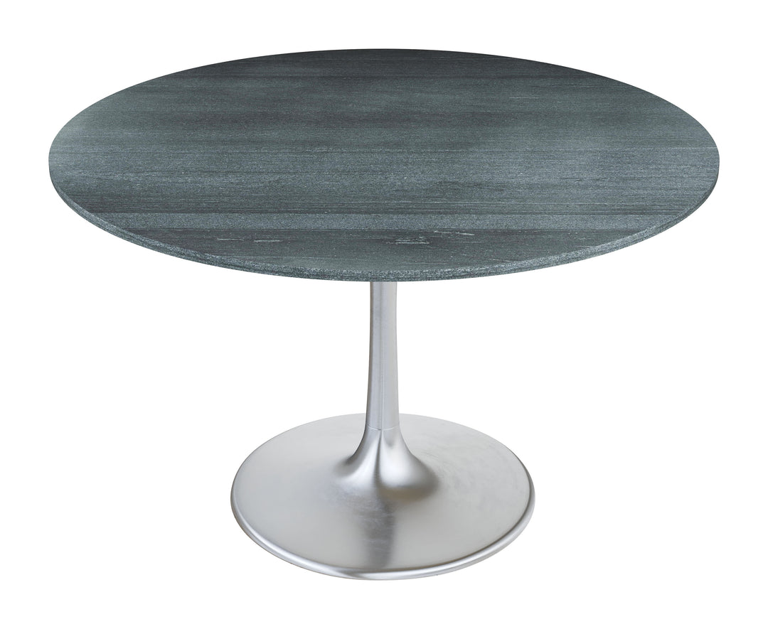 Zuo Metropolis Dining Table Gray & Silver