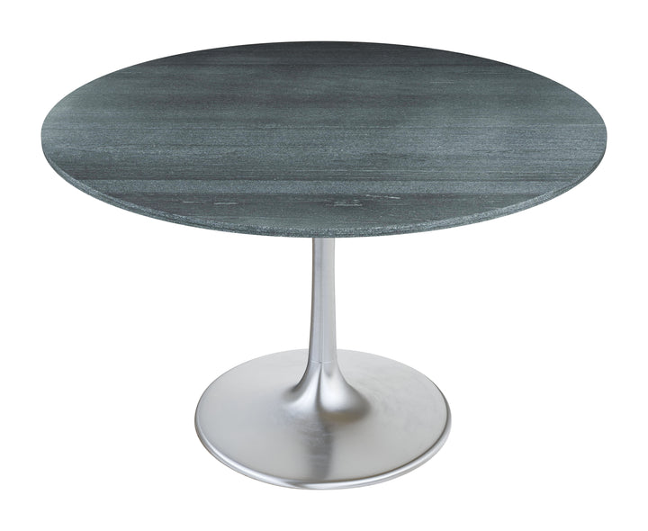 Zuo Metropolis Dining Table Gray & Silver