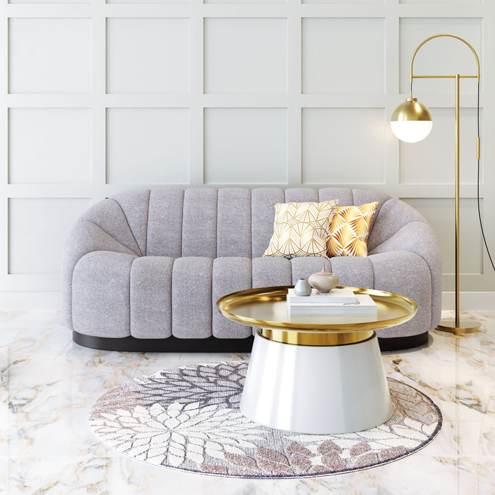 Zuo Bhutan Sofa Light Gray