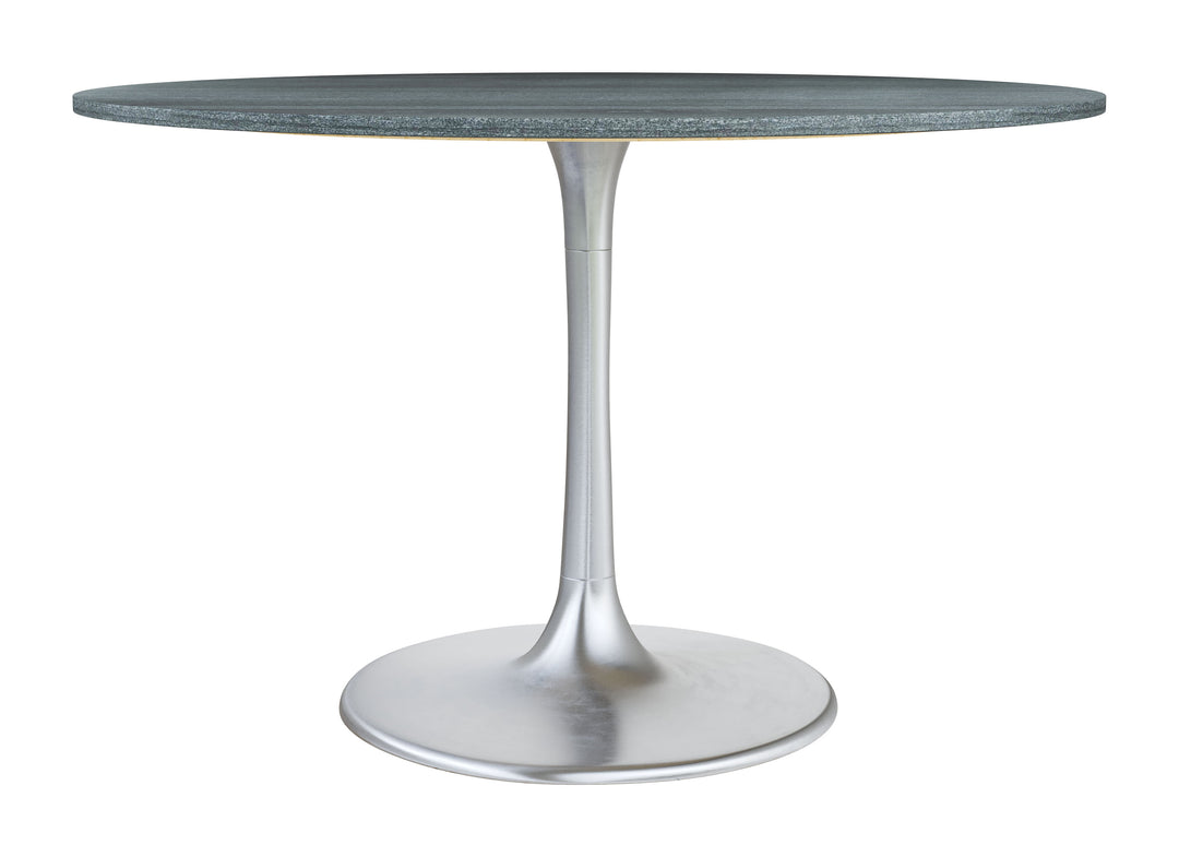 Zuo Metropolis Dining Table Gray & Silver