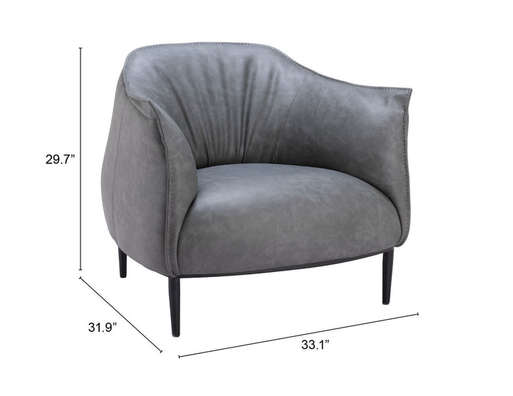 Zuo Julian Accent Chair Gray