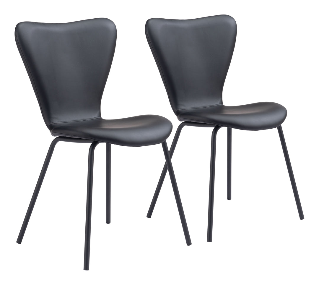 Zuo Torlo Dining Chair (Set of 2) Black