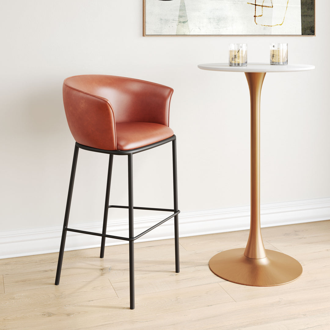 Zuo Garston Barstool Brown