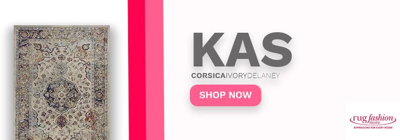 KAS Corsica Ivory Delaney Banner - Rug Fashion Store