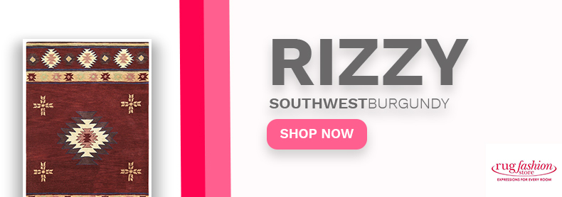 Rizzy Southwest Burgundy Banner - Rug Fashion Store