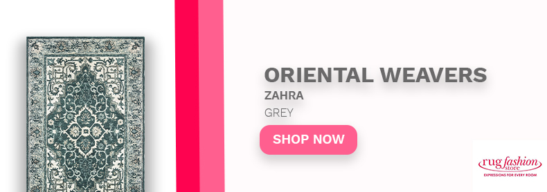 Oriental Weavers Zahra Grey Web Banner - Rug Fashion Store