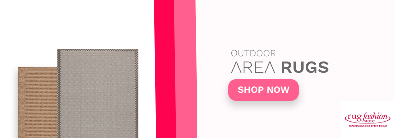 Outdoor Area Rugs Web Banner - Rug Fashion Store